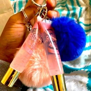 Lip gloss keychain
